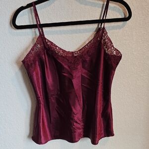 Just Sexy Lingerie Red Lace Tank Top